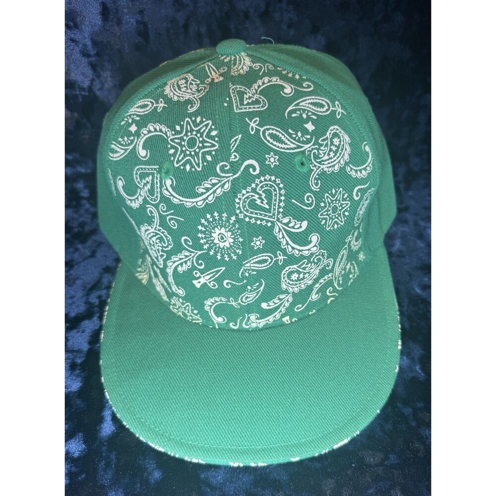Hatco hip hop HAT Premium Original Flat Fitted Large 7 1/2 - 7 5/8 CAP Green